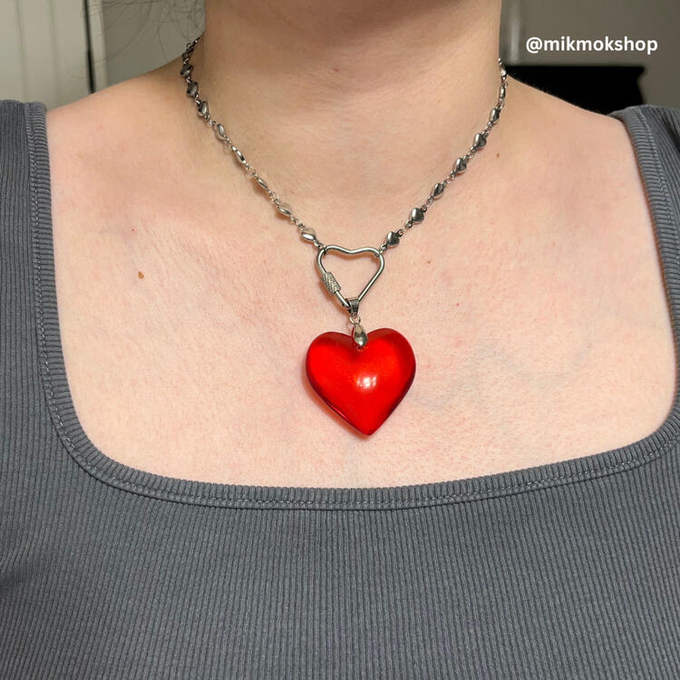 double heart (red)